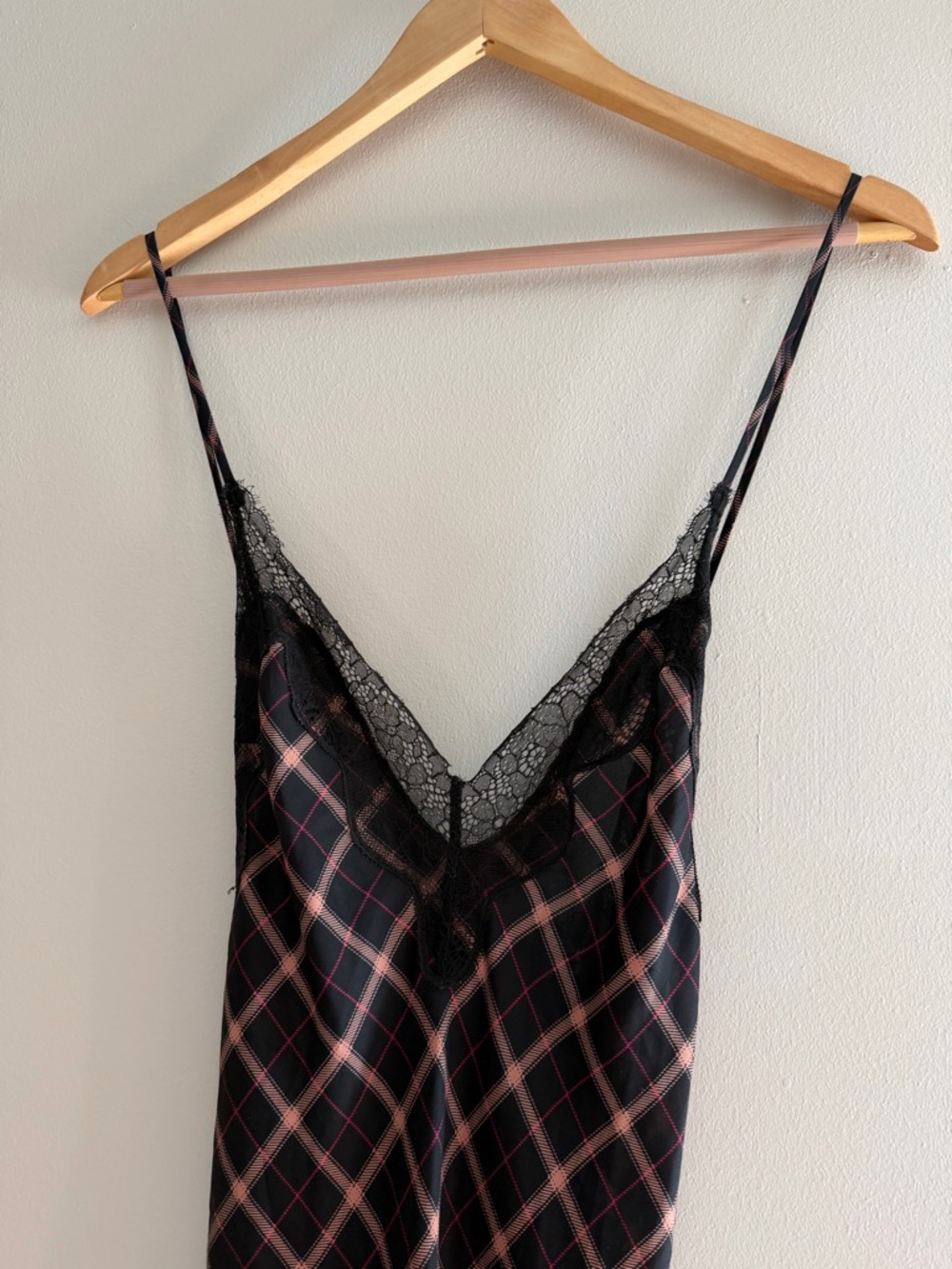 Victoria's Secret plaid slip/dress feminine adjustable straps size large - Picture 6 of 9